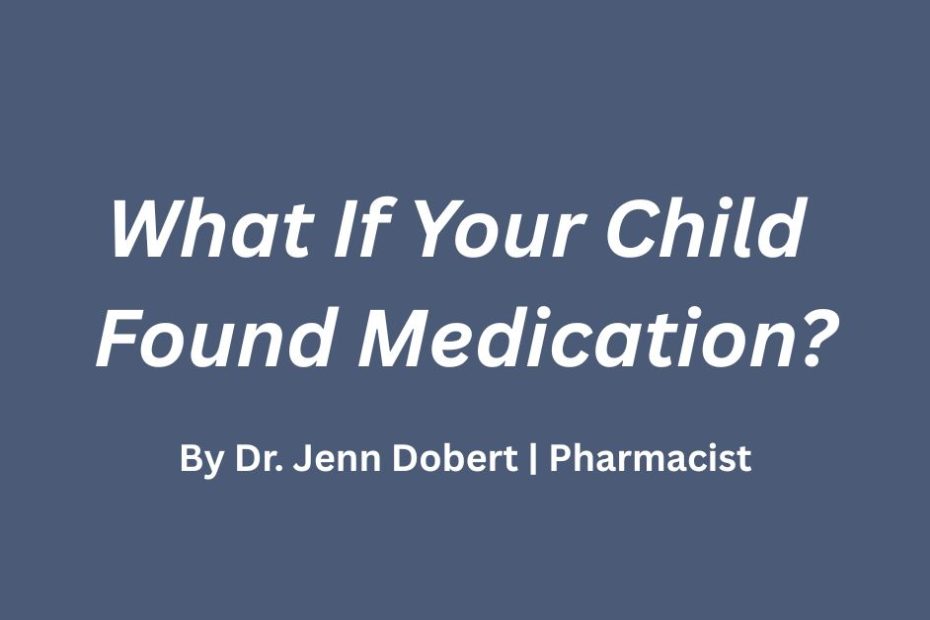 Homeschool science. Health science medication safety with pharmacist Dr. Jenn Dobert.