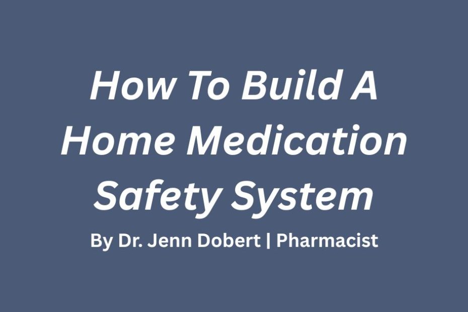 Homeschool science. Health science medication safety with pharmacist Dr. Jenn Dobert.